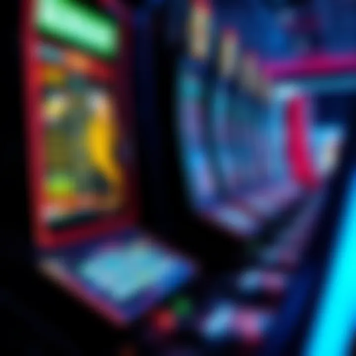 A detailed shot of the technology behind Konami gaming machines, highlighting their innovative features.