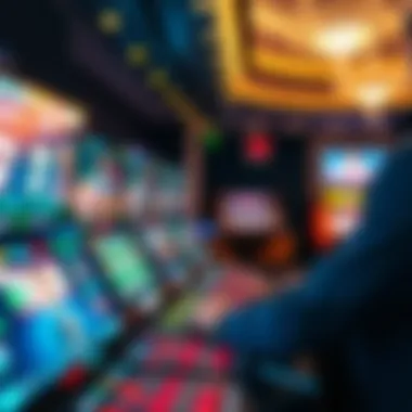 Modern technology interface showcasing online gaming platforms