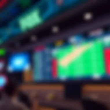 Visual representation of diverse betting options available