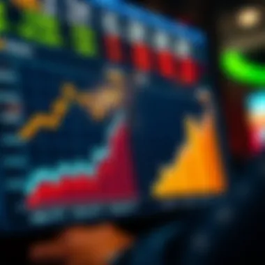 Analytical chart showing market trends in sports betting