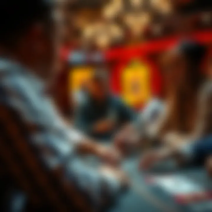 Engaging scene of Texas Hold'em gameplay