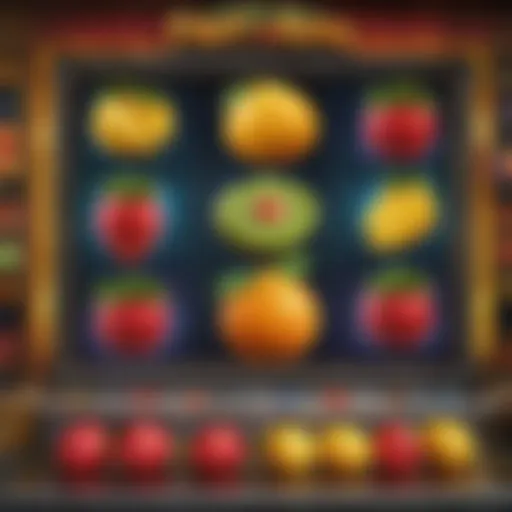 Visual representation of the Fruit King Slot interface