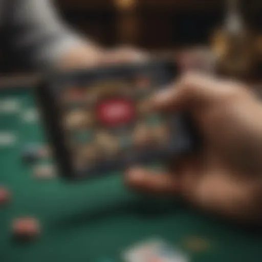 User interface of the GGPoker mobile app