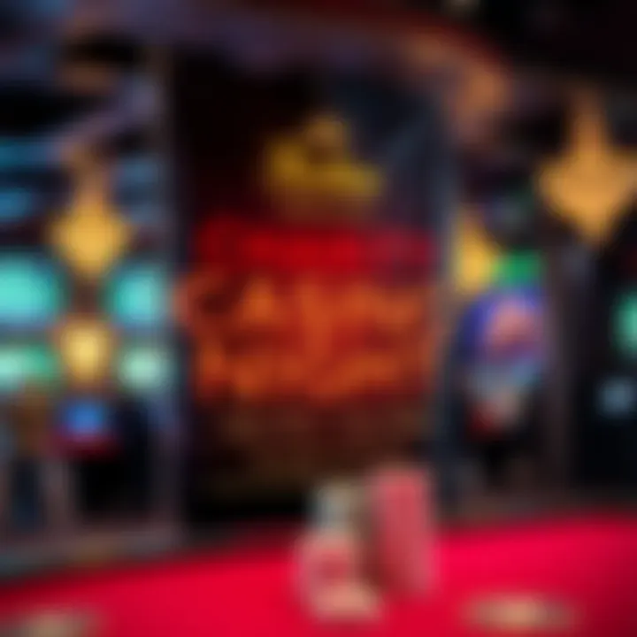 Charity event banner promoting a casino night