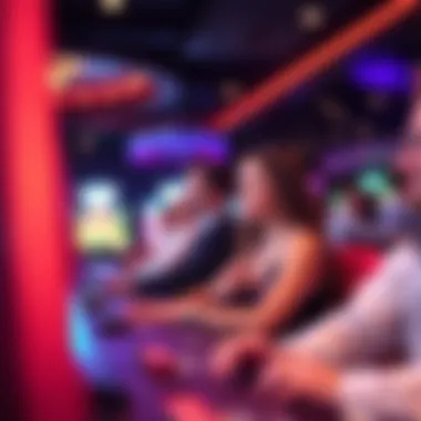 Participants enjoying games at a casino night