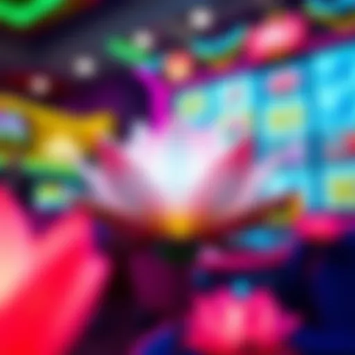 Symbolic representation of the Lotus Flower slot game interface