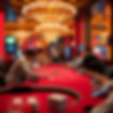A vibrant casino atmosphere showcasing baccarat's appeal