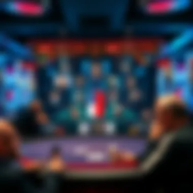 An engaging online poker game interface showcasing players' avatars