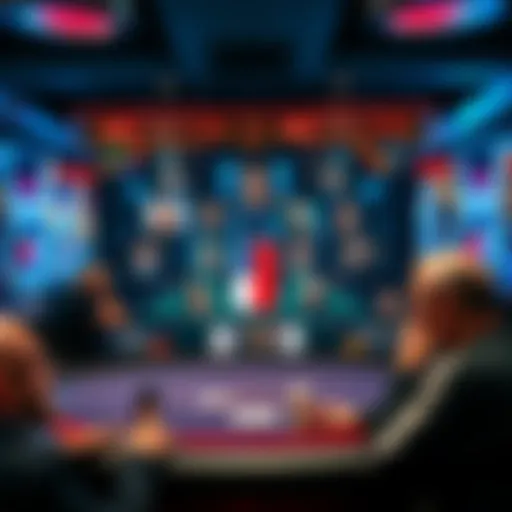 An engaging online poker game interface showcasing players' avatars