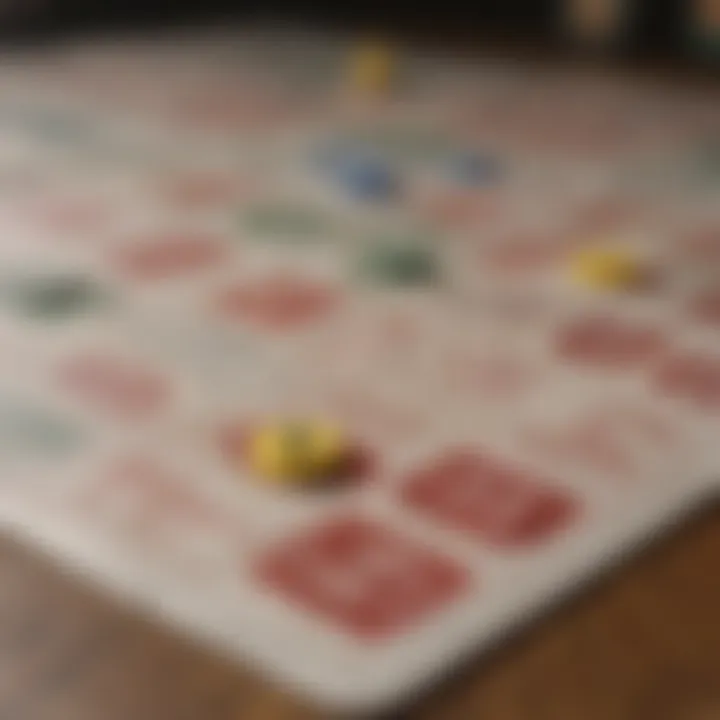 Bingo game cards laid out on a table ready for play