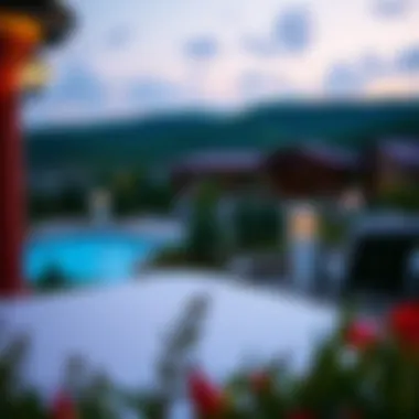 A scenic view of the resort's surroundings enhancing the experience