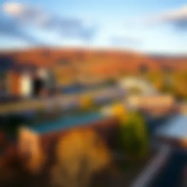 Seasonal view of the resort highlighting changing landscapes