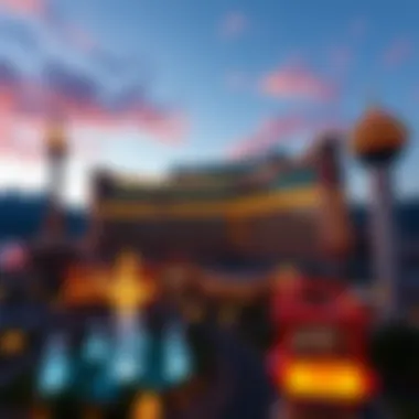 Panoramic view of Resorts World Las Vegas showcasing its architectural grandeur