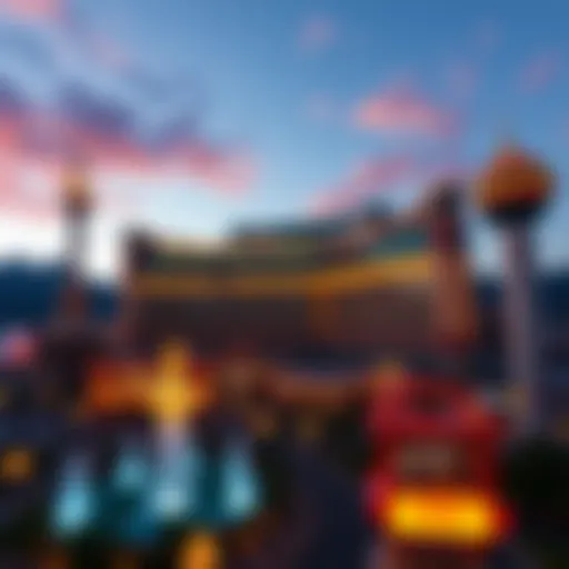 Panoramic view of Resorts World Las Vegas showcasing its architectural grandeur