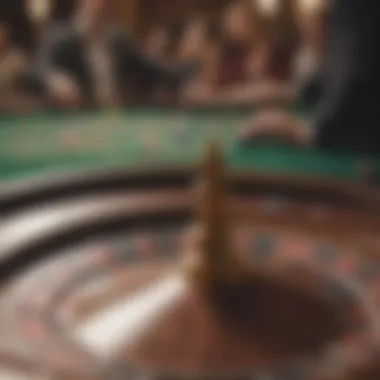 A historical depiction of roulette's origins