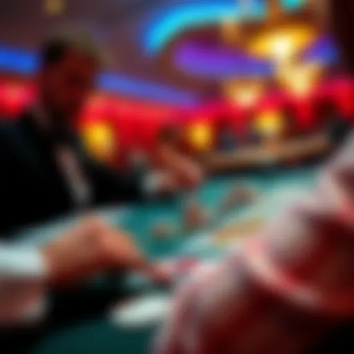 Intricate gameplay of Royal Flush Blackjack