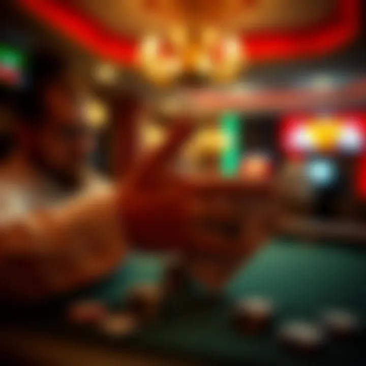 Visual representation of splitting pairs in blackjack