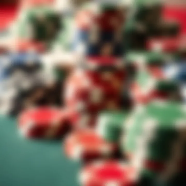 Variety of poker chips demonstrating different weights and materials