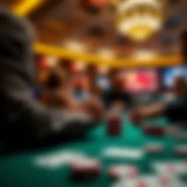 Strategic card play scene