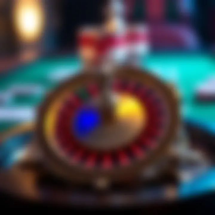 Intricate design of a roulette wheel on a gift item