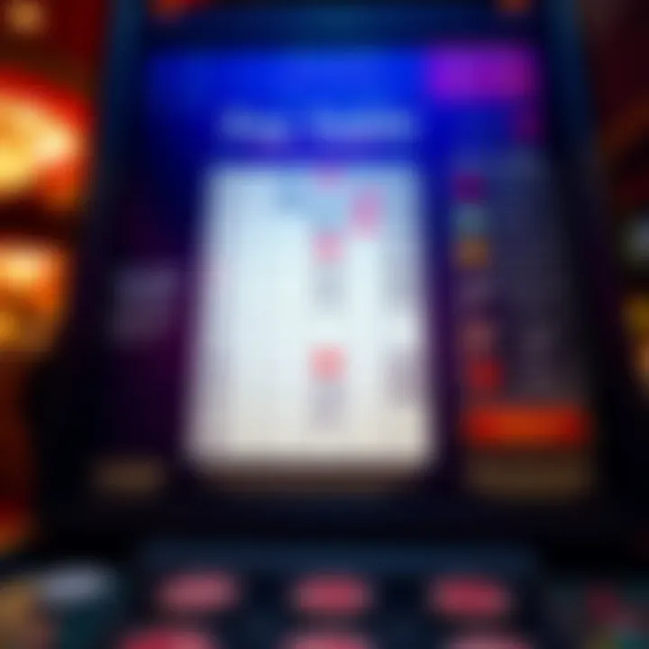 Detailed view of Jacks or Better pay table highlighting various payouts